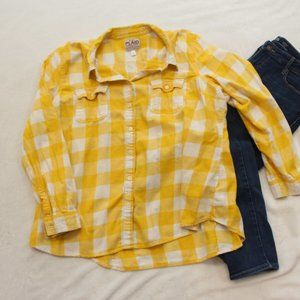 Old Navy Yellow buffalo plaid XXL